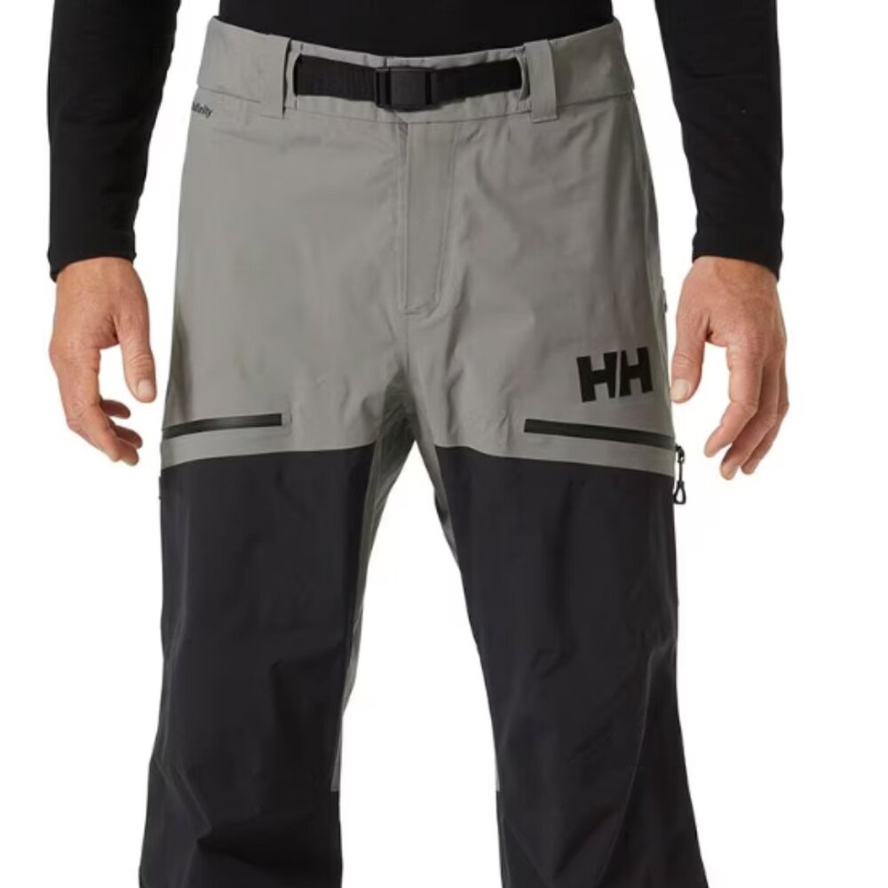 Helly Hansen Odin Pro Infinity Shell Pants–Men’s Large–Concrete (Grey & Black)